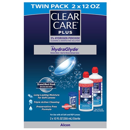 Clear Care Plus HydraGlyde Cleaning and Disinfecting Solution