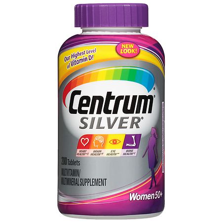 Centrum Silver Women Age 50+, Complete Multivitamin & Multimineral Supplement Tablet